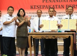 Kepala Daerah Se Lampung M.o.U Bersama Kejaksaan