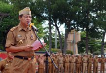 Staf Ahli Ekobang Pimpin Apel Mingguan