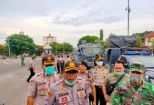 Brantas Penyebaran Covid 19, Polres Terjunkan Water Cannon