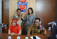 Winarni Nanang Ermanto Sambangi LPPL Radio Pemerintah Lamsel