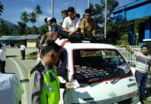 SATLANTAS POLRES MADINA TEGAS TINDAK PELAKU PELANGGARAN