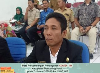 Wabah Virus Corona di Madina Sumut, Kini Menurun