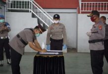 Lima Perwira Polres Lamsel Resmi Mutasi