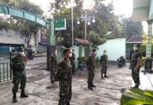 Pengecekan personil Danramil Surakarta untuk covid 19