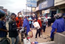 PAC PEMUDA PANCASILA SRIBHAWONO ROAD SHOW BAKSOS PEMBERANTASAN COVID 19