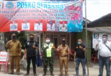 Pekon Sukoharjo-Babinsa dan Granat Buka Posko Tanggap Covid 19