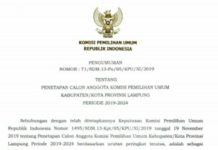 Satu Kursi KPU Lamsel Alami Kekosongan