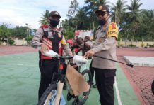 Lomba Video Kreatif Bahasa Mandailing, Kapolres Madina Berikan Tiga Unit Sepeda Kepada Bhabinkamtibmas Berprestasi