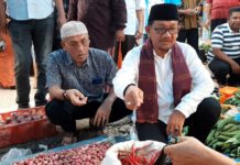 Warga Antusias Sambut Zubeir Lubis Di Pasar Kotanopan