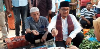 Warga Antusias Sambut Zubeir Lubis Di Pasar Kotanopan