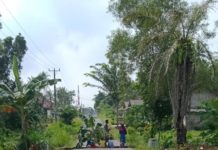 Hujan Deras, Jalan Poros Kabupaten Terputus