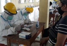 Pemkab Lamsel Lakukan Rapid Test Masal Di Aula GSG Sidomulyo