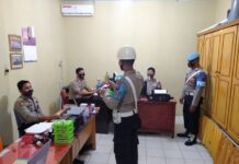 Memastikan Prokes Terlaksana Dengan Maksimal Pada Internal Polri, Personil Si Propam Sidak Ke Setiap Ruangan Mapolres Madina