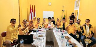 TONY EKA CANDRA HADIRI RAKOR VIRTUAL DI GOLKAR LAMSEL