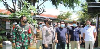 Sekda Lamsel Tinjau Pelaksanaan Pemilukada Lamsel