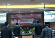 Sekda dan Forkopimda Saksikan Pelantikan Bupati dan Wakil Bupati Lamsel