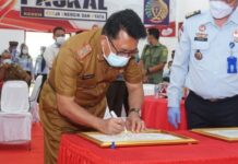 Plh Bupati Lamsel, Hadiri Diklarasi Janji Kiberja Baik Wujudkan WBK