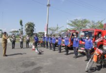 Jelang Ramadhan 1442 H, sejumlah masjid Disemprot Disenfektan