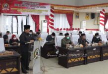DPRD Lamsel Gelar Rapat Paripurna Penyampaian Perubahan APBD tahun 2021