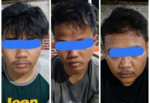 Tim Unit Reskrim Polsek Natar bersama Tekab 308 Polres Lamsel, Bekuk Tiga Pelaku Curat