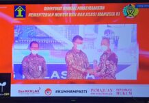 Malam Anugerah Peraih WBK/WBBM Kalapas Kalianda Diganjar Penghargaan Dari Dirjen Pemasyarakatan