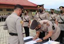 AKBP Edwin, Pimpin Setijab 6 Perwira dan Perwira Menengah jajaran Polres Lampung Selatan