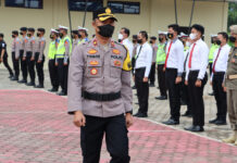 Wakapolres, Pimpin Apel Kesiapan Operasi Keselamatan Krakatau 2022