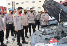 Hadapi Mudik lebaran 2022 Polres Lampung Selatan Gelar Tactical Floor Game