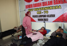 HUT ke 76, 102 Polisi Disedot Darahnya