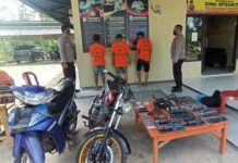 Jajaran Polsek Merbau Mataram Bersama Tekab 308 Polres Lamsel Gulung Komplotan Pelaku Curat