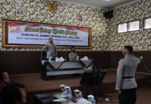 Kapolda lampung Irjen Dr. Akhmad Wiyagus, S.IK, M.Si., M.M kunjungi Polres Lampung Selatan.