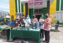 Kejaksaan Negeri Pesawaran Kembali Musnahkan Barang Bukti Narkoba.