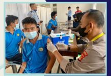 Sidokkes Polres Lampung Selatan Vaksin Covid-19 Rutan Way Huwi
