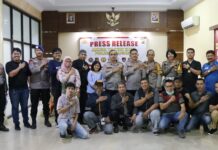 Kapolres Pangkep Pimpin Press Release Akhir Tahun 2022 Polres Pangkep