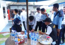 Tim BNNK Lampung Selatan Geruduk Lapas Kalianda: Beri Penyuluhan, Geledah Blok Hunian, dan Tes Urin Acak