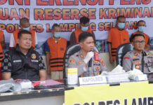 Polres Lampung Selatan gulung pelaku pecah kaca di Sidomulyo