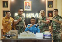 Dandim 0421/Ls Menerima Audiensi Calon Paskibraka Nasional Asal Lamsel