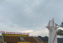 Lima Bulan Berjalan, Progres Pekerjaan Pembangunan Pengamanan Pantai Kunjir Telah Tercapai 70%