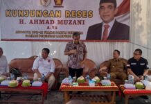 Anggota Dewan Lampung Selatan Bambang Irawan Temani H. Ahmad Muzani Lakukan Sosialisasi Kunjungan Reses di Kedaton Kalianda
