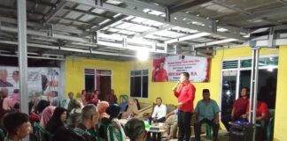 Ratusan Warga Canggu Kalianda Kompak Teriakan Coblos Nomor 3 Merik Havit