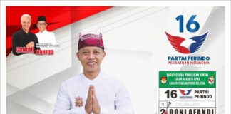 Maju Jadi Caleg DPRD Lamsel, Doni Afandi Gelar Do’a Bersama Masyarakat dan Tokoh Adat
