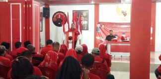 Mendadak Kantor DPC PDIP Lamsel Dipadati Pengurus Partai Dari Tingkat PAC hingga Ranting se Lamsel