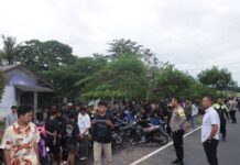 Balap Liar di Sabah Balau, Ratusan Motor Diamankan Polisi.