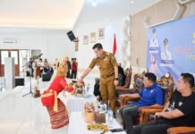 Bupati Dendi Hadiri Silatda I DPD KNPI Pesawaran