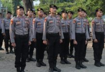 Polres Lampung Selatan amankan Peringatan Hari Buruh.