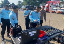 *Godok Persiapan Pengamanan WSL Krui Pro 2024, Ditpamobvit Polda Lampung Gelar Apel Pasukan*