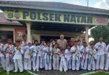 Kapolsek Natar Berikan Apresiasi Atlet Juara KAPOLRI CUP dan PANGKOSTRAD