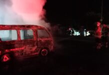 Sepulang Hadiri Sosialisasi Calon Bupati, 3 Orang Warga Lamsel Alami Luka Setelah Angkot Ditumpanginya Terbakar