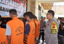 Polsek Tanjung Bintang Tangkap 9 Pelaku kejahatan dalam 10 hari.