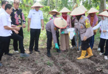 Polres Lampung Selatan Sukseskan Launching Gugus Tugas Polri untuk Ketahanan Pangan Nasional